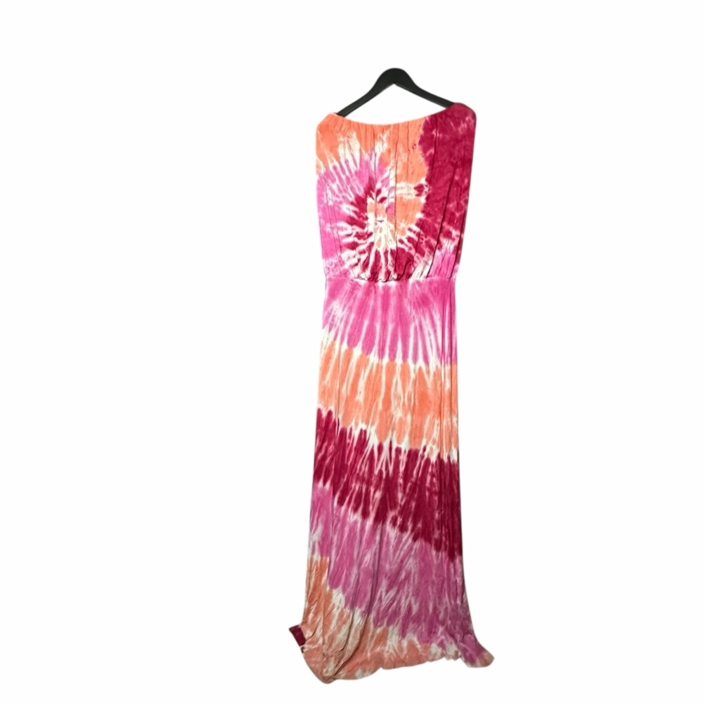 Like New Young Fabulous & Broke Sydney Strapless Jersey Maxi Dress Tie-Dye pink